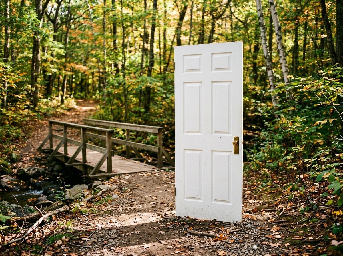 FOUND: Door standing in Velder Park. No wall. Just a door.