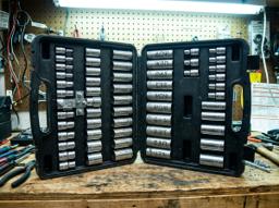 Full socket set, metric + standard + the third one