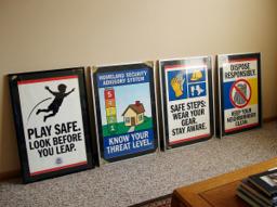 Vintage O.O.P.S. safety posters, set of 4, great condition